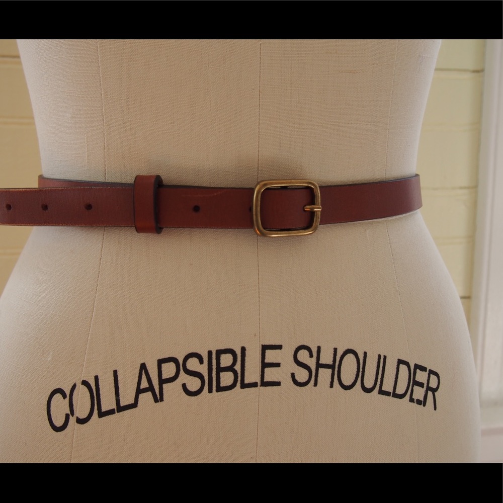 Genuine leather J Crew belt